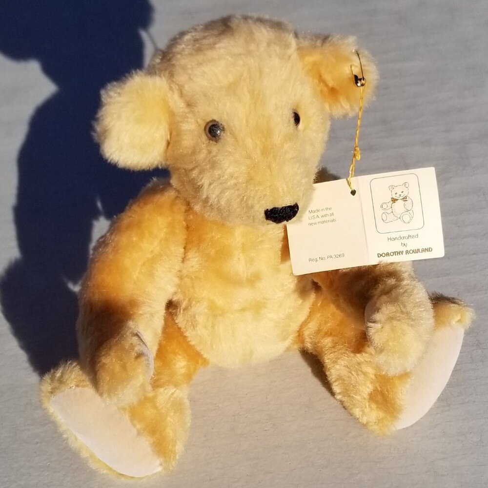 Hand Crafted Jointed Teddy Bear by Dorothy Rowland